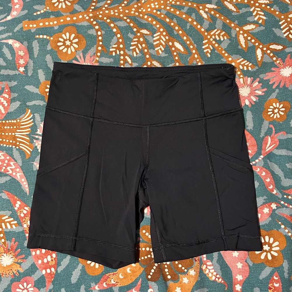 Lululemon Wunder Under Training Biker Shorts size 6